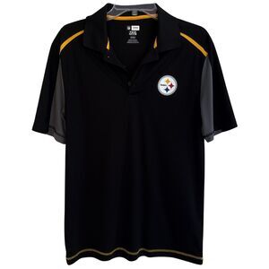 Pittsburgh Steelers NFL Team Apparel TX3 Cool Polo Shirt Mens Size M Tech Golf